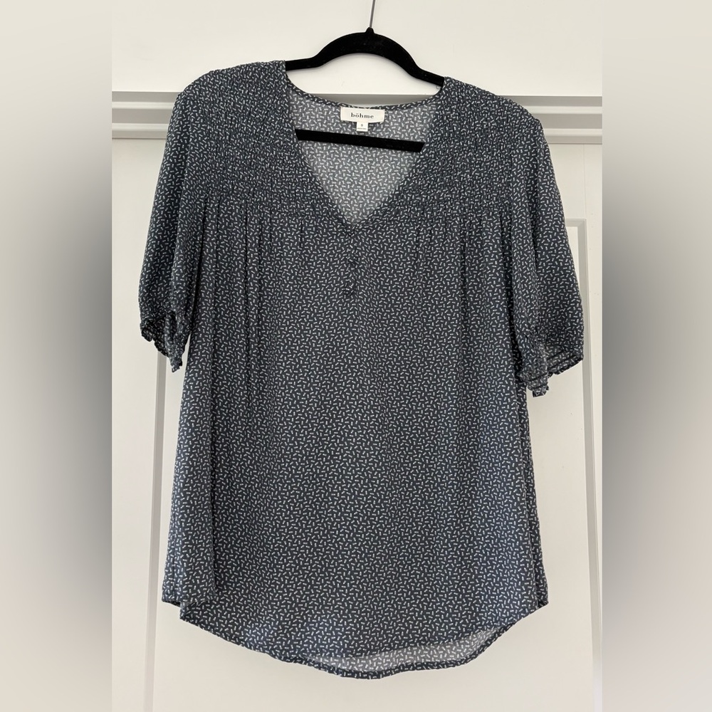 🖤 Böhme Printed Blouse – Size S 🖤